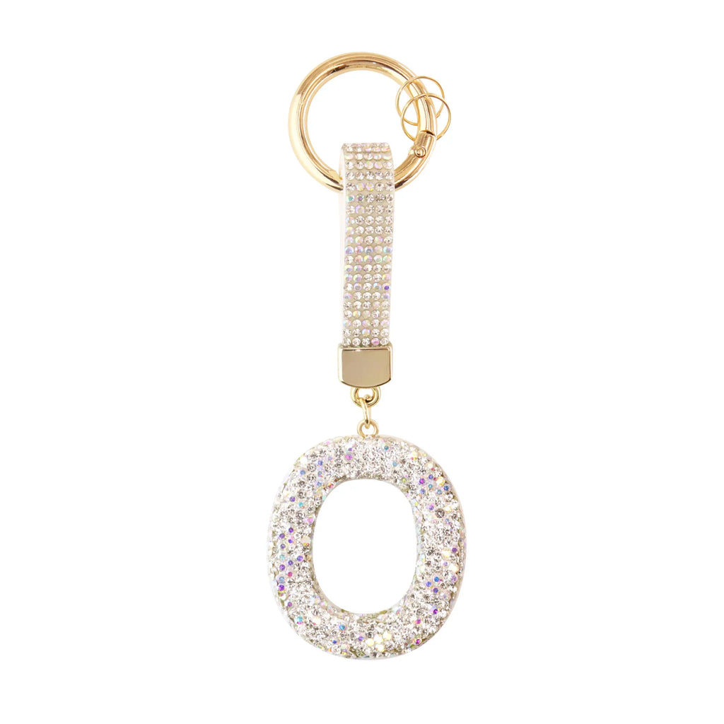 Sparkle Initial – Bag Charm (Silver)